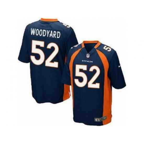 Nike Denver Broncos 52 Wesley Woodyard Blue Game NFL Jersey